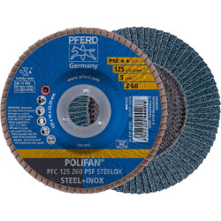Disque a lamelles z 60psf droit 125mm g60 pferd