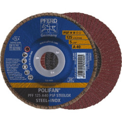 Disque à lamelles polifan® psf acier/inox/matière synthétique pfc 125 a 60 psf/22,23