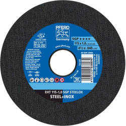 Meule à tronçonner droite a60ssg-inox 115x1mm pferd