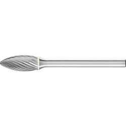 Mini-fraise sur tige carbure forme flamme 3b 0613 5 3mm 6x13mm pferd