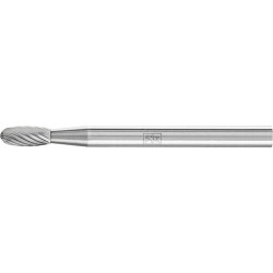 Mini-fraise sur tige carbure forme goutte 0307 5 3mm 3x7mm pferd