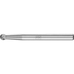 Mini-fraise sur tige carbure forme sphérique 0302 5 3mm 3x2mm pferd