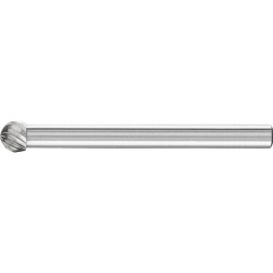 Mini-fraise sur tige carbure forme sphérique 0403 5 3mm 4x5mm pferd