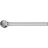 Mini-fraise sur tige carbure forme sphérique 0605 5 3mm 6x5mm pferd