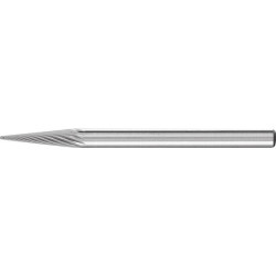Mini-fraise sur tige carbure forme conique bout pointu 0307 5 3mm 3x7mm pferd