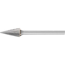 Mini-fraise sur tige carbure forme conique bout pointu 0613 5 3mm 6x13mm pferd