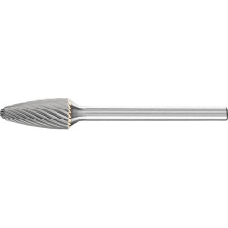 Mini-fraise sur tige carbure forme ogive bout rond 0613 5 3mm 6x13mm pferd