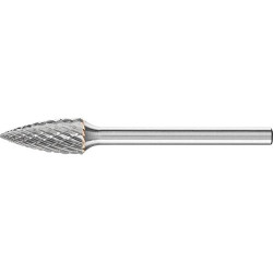 Mini-fraise sur tige carbure forme ogive bout pointu 0613 4 3mm 6x13mm pferd