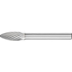 Fraise sur tige carbure forme flamme b 0820 3 6mm 8x20mm pferd