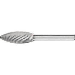 Fraise sur tige carbure forme flamme b 1230 3 6mm 12x30mm pferd