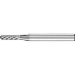Fraise sur tige carbure forme cyl. bout arrondi 0413 3plus 6mm 4x13mm pferd