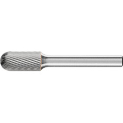 Fraise sur tige carbure forme cyl. bout arrondi 1020 5 6mm 10x20mm pferd