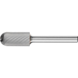 Fraise sur tige carbure forme cyl. bout arrondi 1225 5 6mm 12x25mm pferd