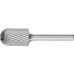 Fraise sur tige carbure forme cyl. bout arrondi 1625 3 6mm 16x25mm pferd