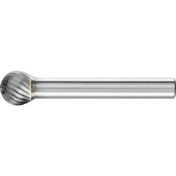 Fraise sur tige carbure forme sphérique 1009 3 6mm 10x9mm pferd