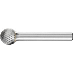 Fraise sur tige carbure forme sphérique 1210 3 6mm 12x10,8mm pferd