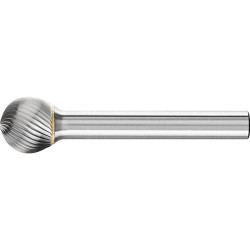 Fraise sur tige carbure forme sphérique 1210 5 6mm 12x10,8mm pferd