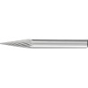 Fraise sur tige carbure forme conique bout pointu 0618 3 6mm 6x18mm pferd