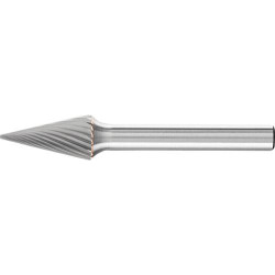 Fraise sur tige carbure forme conique bout pointu 1020 3 6mm 10x20mm pferd