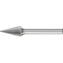 Fraise sur tige carbure forme conique bout pointu 1020 5 6mm 10x20mm pferd