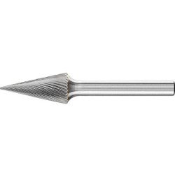 Fraise sur tige carbure forme conique bout pointu 1225 5 6mm 12x25mm pferd