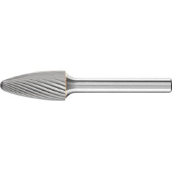 Fraise sur tige carbure f orme ogive bout rond 1225 3 6mm 12x25mm pferd
