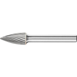 Fraise sur tige carbure forme ogive bout pointu 1020 3 6mm 10x20mm pferd