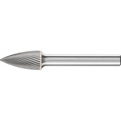 Fraise sur tige carbure forme ogive bout pointu 1020 5 6mm 10x20mm pferd