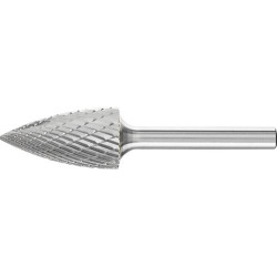 Fraise sur tige carbure forme ogive bout pointu 1630 3plus 6mm 16x30mm pferd