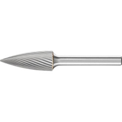 Fraise sur tige carbure forme ogive bout pointu 1230 3 6mm 12x30mm pferd