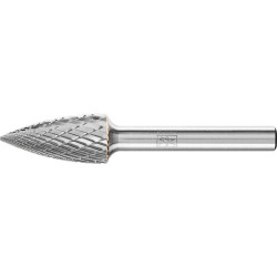 Fraise sur tige carbure forme ogive bout pointu 1230 3plus 6mm 12x30mm pferd