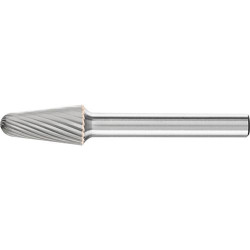 Fraise sur tige carbure forme conique bout arrondi 1020 3 6mm 10x20mm pferd