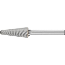 Fraise sur tige carbure forme conique bout arrondi 1230 3 6mm 12x30mm pferd
