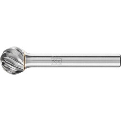 Fraise sur tige carbure forme sphérique 1210 inox 6mm 12x10,8mm pferd