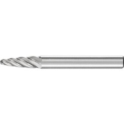 Fraise sur tige carbure forme ogive bout rond 0618 inox 6mm 6x18mm pferd