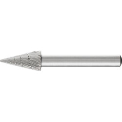 Fraise sur tige hss forme conique bout pointu g 1020 3 6mm 10x20mm pferd
