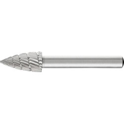 Fraise sur tige hss forme ogive bout pointu k 1020 3 6mm 10x20mm pferd