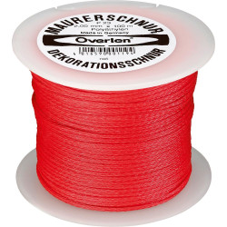 Cordeau de maçon polyéthylène 2mmx100m rouge overmann