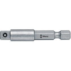 Adaptateur pour douilles 1/4 pour embouts 1/4 50mm wera