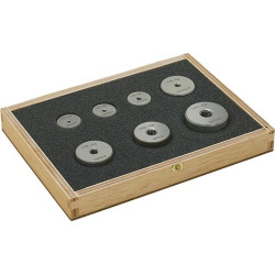Jeu de bagues filetées entre dans un coffret en bois m3-m12