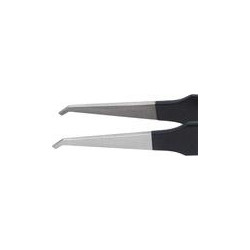 Brucelles esd coudées 120mm noir knipex
