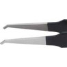 Brucelles esd coudées 120mm noir knipex