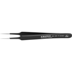 Brucelles esd forme aigui lle 110mm noir knipex