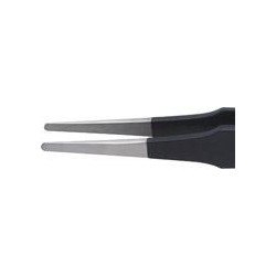 Brucelles esd ronde 120mm 2mm noir knipex