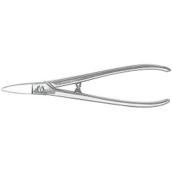 Ciseaux d'orfèvre droits nickelés 180mm erdi