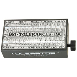 Afficheur de tolérance iso format