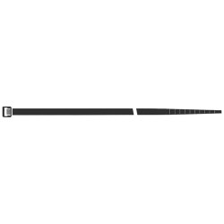 Colliers nylon noir 200x4,5mm 100 pièces sapiselco