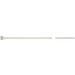 Colliers plastiques avec nez acier 140x3,5mm 100 pièces sapiselco