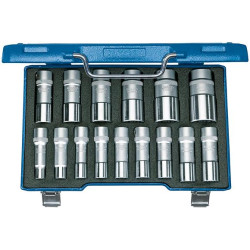Jeu de douilles 12 pans 1/2 10-32mm 15 pièces gedore