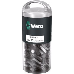Embout 1/4 din3126e6,3 t 15x25mm pack de 100 wera